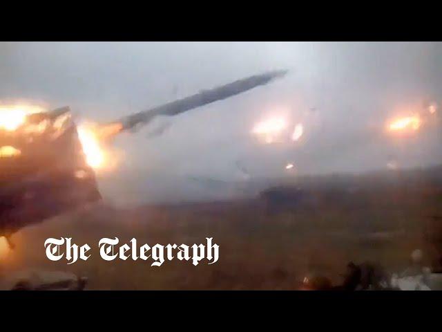 Ukrainian forces shower missiles on Russian troops fleeing Kherson