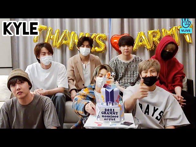 [Озвучка by Kyle] Трансляция BTS после Grammy на VLIVE  ‘Закончилось!!!!!!!’