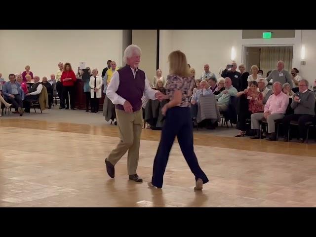 Jackie McGee and Charlie Womble Carolina Shag Dance Exhibition at Hilton Head Classic January 2022