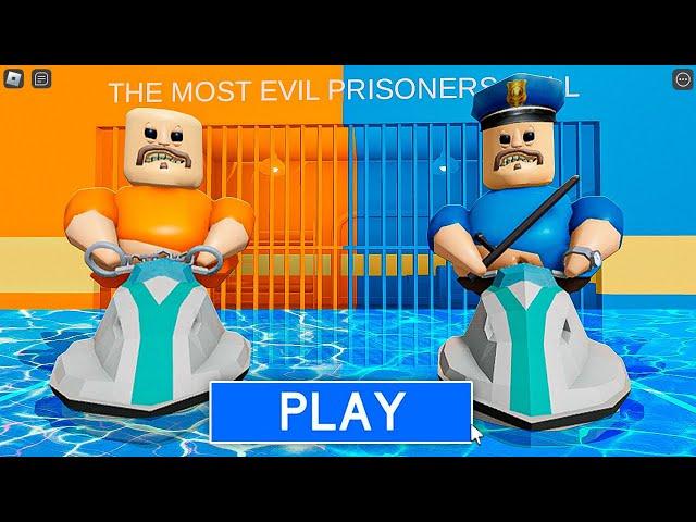 Water Prisoner Vs Water Police in BARRY'S PRISON RUN! Escape obby #Roblox