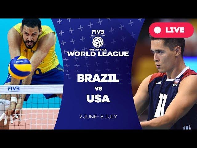 Brazil v USA - Group 1: 2017 FIVB Volleyball World League