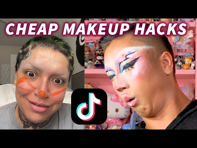 Trying CHEAP Makeup Hacks from TikTok // Nina Pool we Trust!