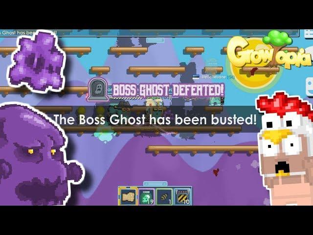 DEFEATING THE BOSS GHOST  - Growtopia