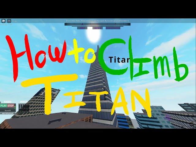 How to Climb Titan Tower (Tutorial) | Roblox Parkour