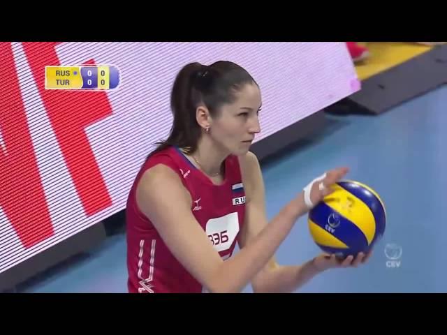 Russia vs Turkey   Semifinal   2016 European Women's Volleyball Olympic Qualification