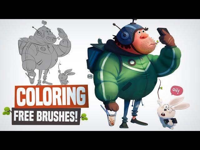 How to color your character step by step | Procreate