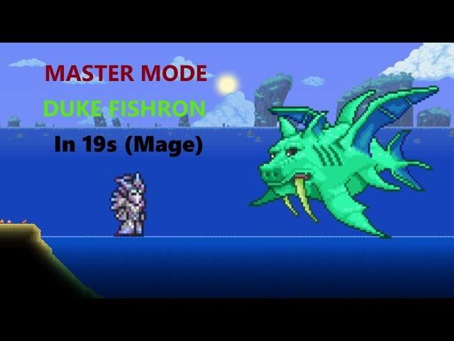 Master Mode Duke Fishron in 19s with Mage