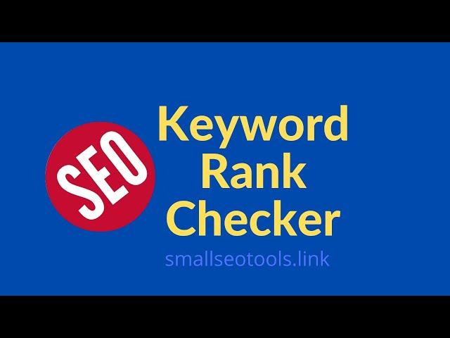 How To Check Keyword Position, Bulk keyword Rank Checker, Rank Tracker, keyword research for SEO