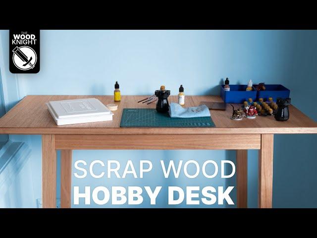 Woodworking: Scrap Wood Hobby/Mini Painting Desk