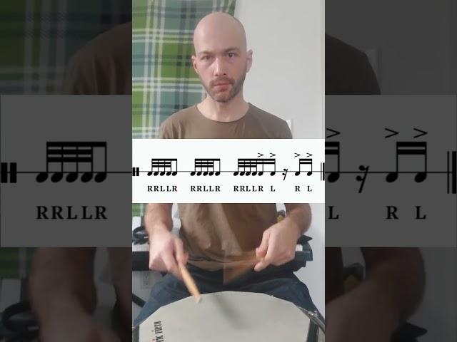 Drum Rudiments! Louis Bellson 5-Stroke Lick!