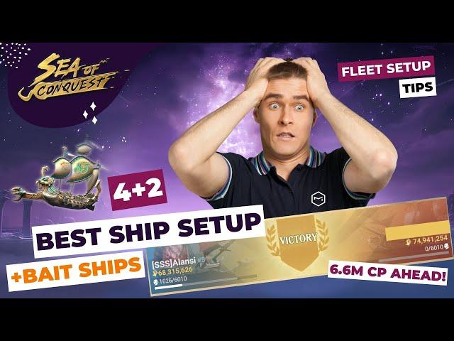 Sea of Conquest: Best Ship Setup Strategy with Bait Ship [Scepter and Flagship Build]