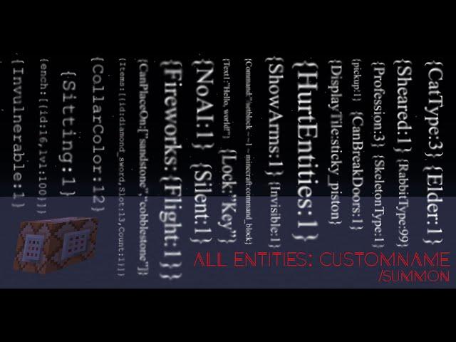 2. [/summon] [All Entities] CustomName