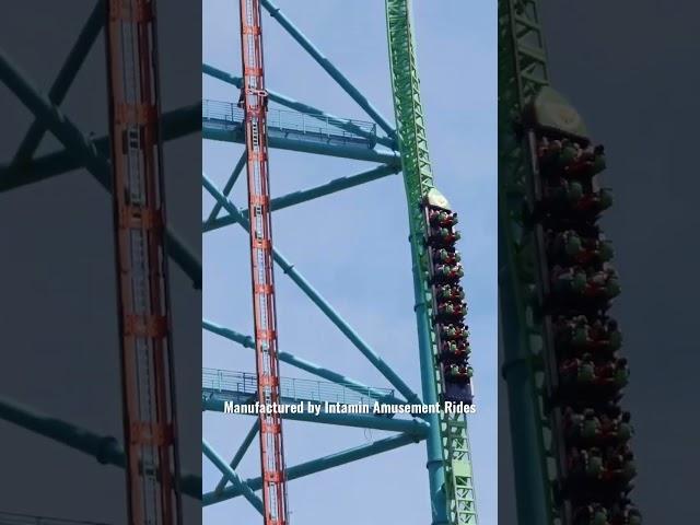 World’s Tallest Roller Coaster - The 20,800 Horsepower Kingda Ka #rollercoaster #ride