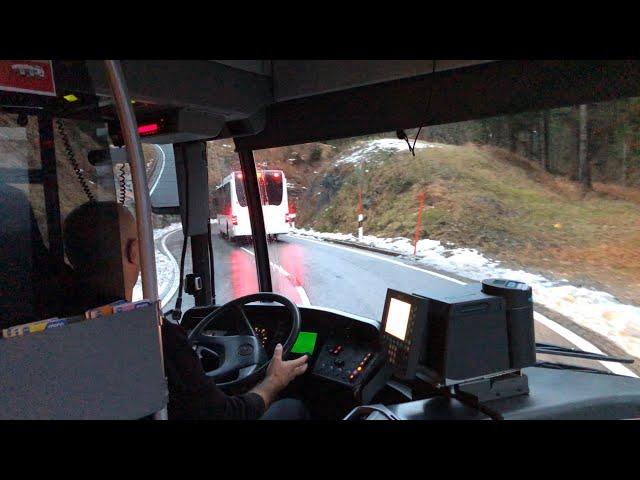 Mercedes-Benz Bus Coach Driver in the Alps POV - Bus Fahrer - 01/2023 #deutschland    #citaro