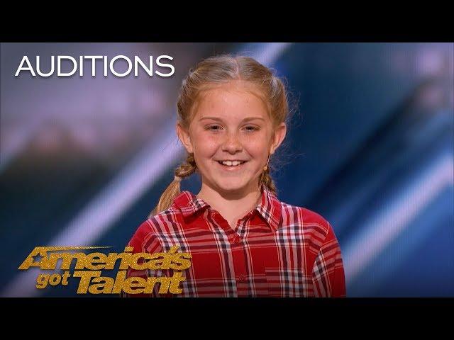 Lily Wilker: 11-Year-Old Animal Impressionist Delights The Judges - America's Got Talent 2018