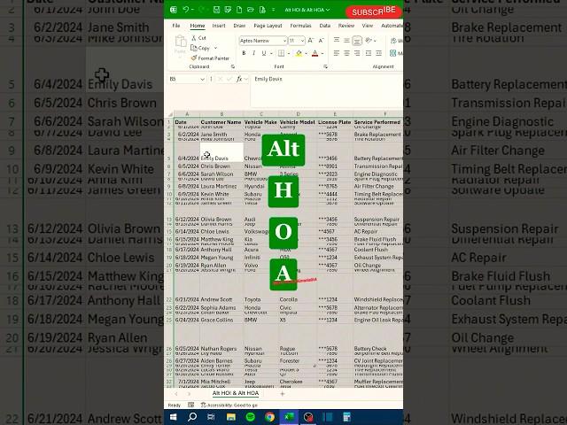 To AutoFit Column Width & Rows height ‼️ #shorts #computer #excel #excelshortcuts