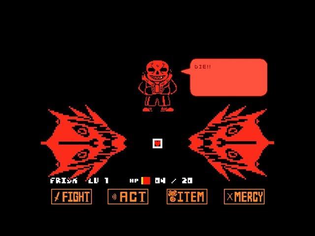 Unitale/CYF Underfell sans戦(Undertale fangame)