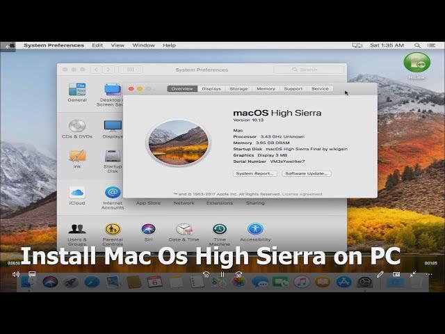 How to install macos high sierra on pc on vmware workstation.