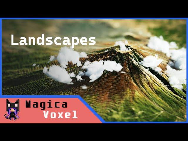 Creating Large Scale Landscapes in MagicaVoxel