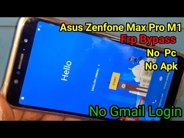 Asus Zenfone Max Pro M1 (X00TD) 9.0 Frp Bypass ,Without Pc 2022