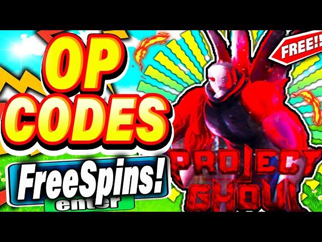 ALL NEW FREE SPINS *OP KAGUNE* CODES In Roblox Project Ghoul!