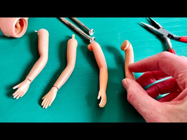 How to remove and replace vintage Sindy doll arms (1970s and 1980s era).