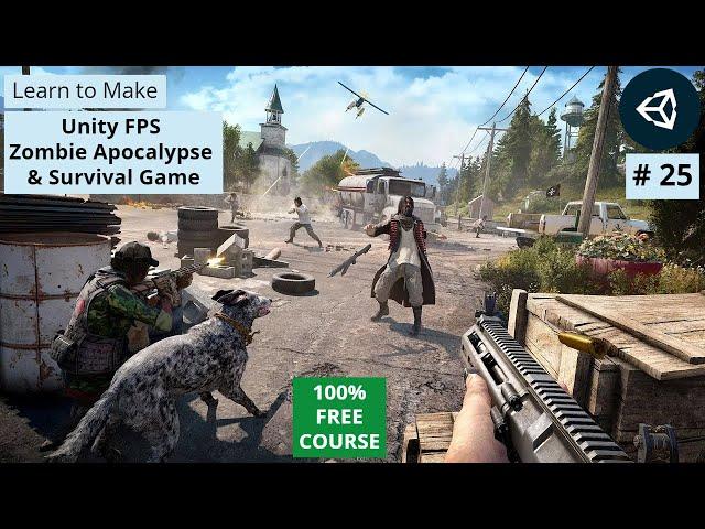 Unity Zombie AI Animations | Unity3d Sniper Game | FPS Zombie Apocalypse Survival Game Development