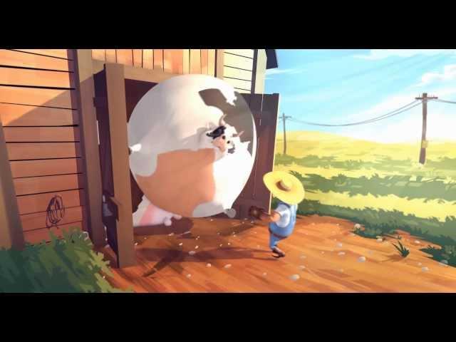 Fat animals - farm animals get fat- the animation - Balloon Farm Funny cartoon- HD