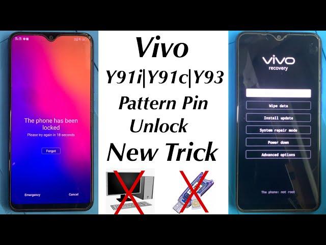 Vivo y91 pattern pin unlock without pc new method