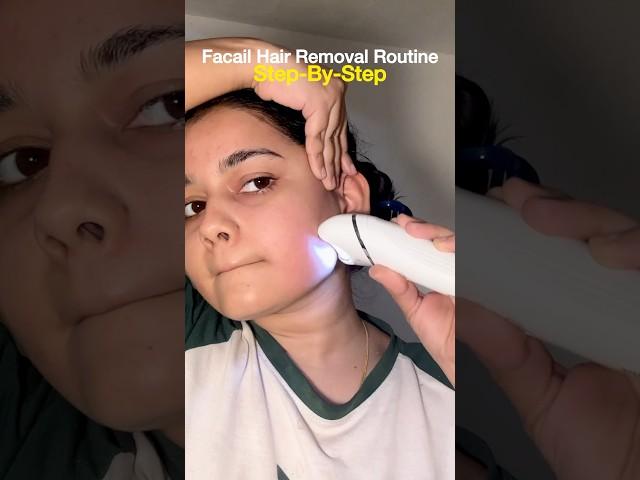 Facial Hair Removal Routine Epilator Veet Wax Strips #facialhairs #ashortsaday #removefacialhair