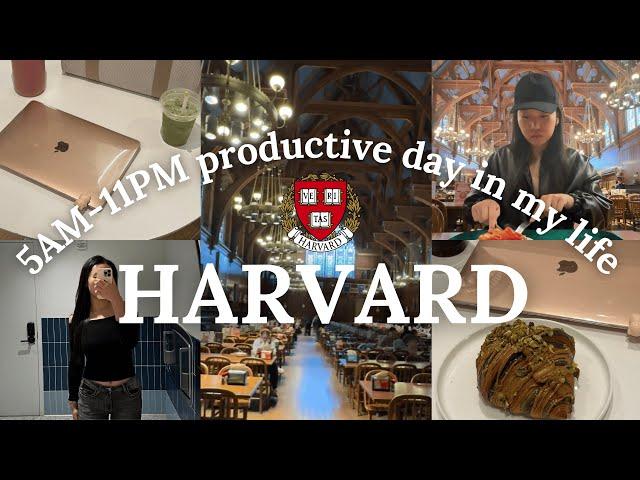 5AM to 11PM harvard first day back from spring break vlog (productive + fun) 