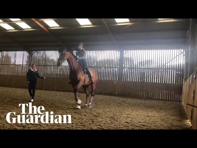 Charlotte Dujardin whips horse more than 20 times in video shared with the Guardian