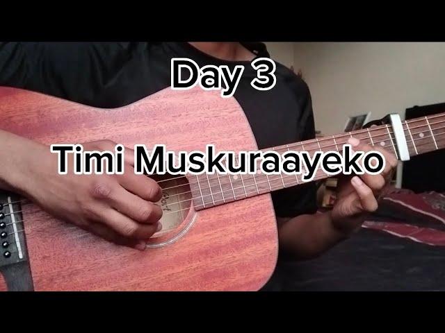 Day 3/30 || Timi Muskuraayeko (Sainesh Grg) cover || Challenging myself to cover 30 songs in 30 days