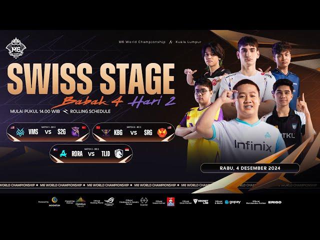 LIVE | Kejuaraan Dunia MLBB M6 | Swiss Stage Babak 4 Hari 2