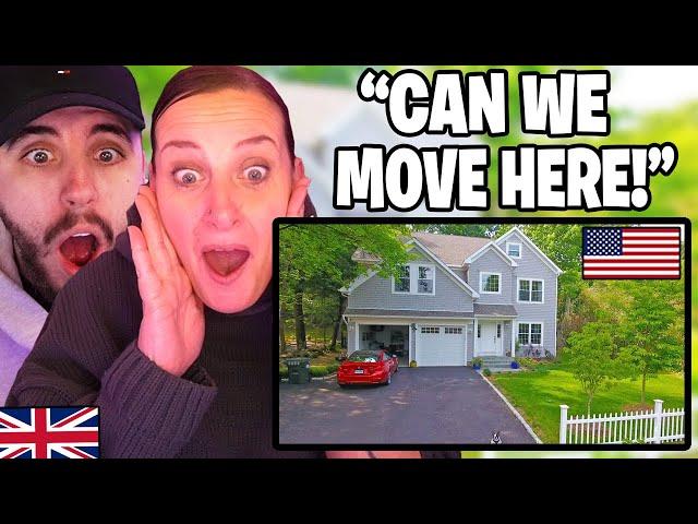 British Mum First Ever Reaction to An American House Tour!