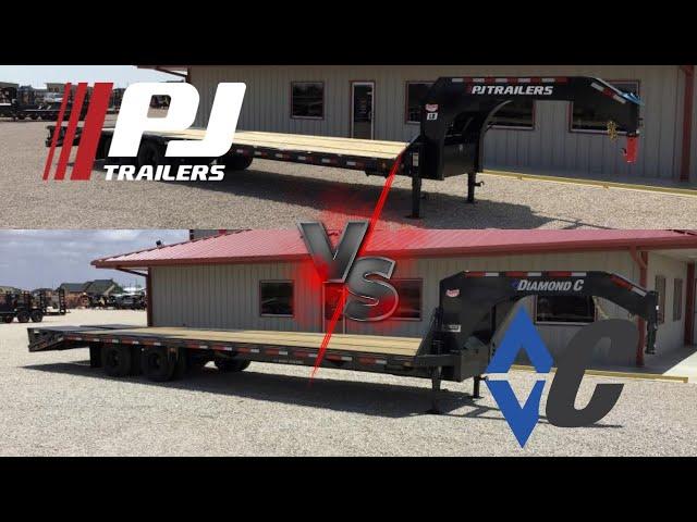 Battle of the Hotshot Trailers! PJ VS Diamond C Flatbed Comparison