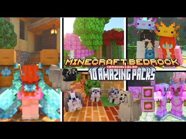 10 AMAZING TEXTURE AND ADDONS FOR MINECRAFT PE/BEDROCK 1.21+ SURVIVAL FRIENDLY