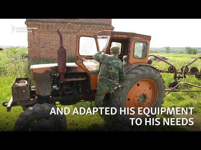 After Losing Feet, Russian Farmer Stands Strong