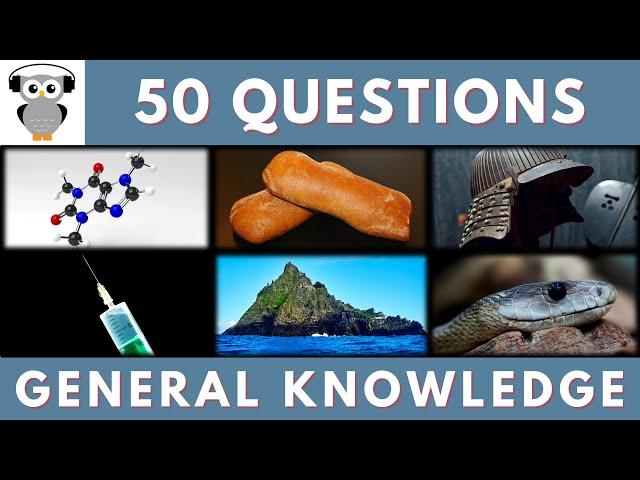 General Knowledge Quiz Trivia#197 | Stimulant,Ciabatta, Lordless Samurai, MMR Vaccine, African Snake