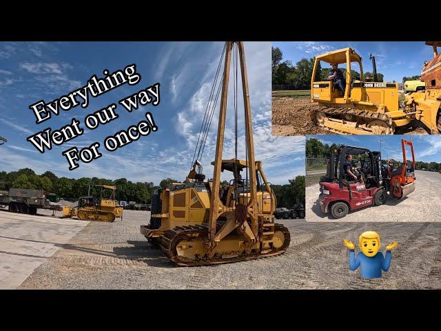 Things finally are in our favor for at least one day! Many repairs to heavy equipment