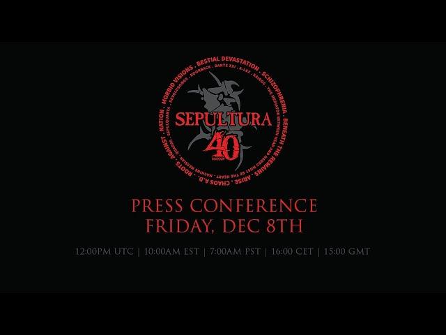 SEPULTURA - 40th anniversary press conference LIVESTREAM _ Sem Tradução