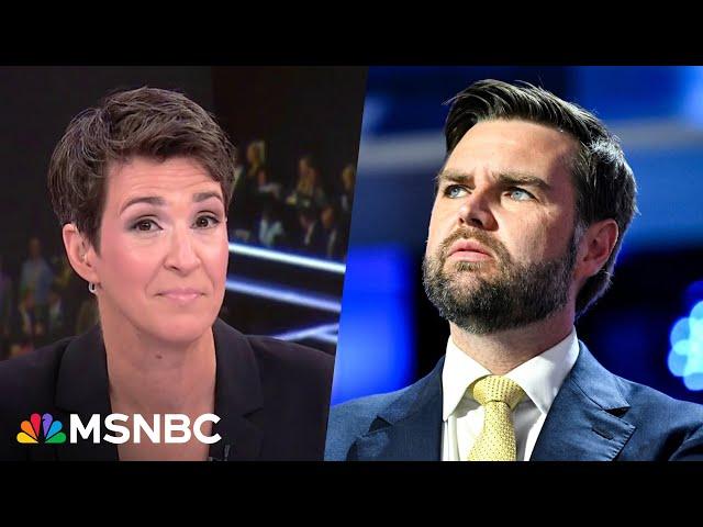 Rachel Maddow exposes the real reason JD Vance was chosen to be Trump's running mate