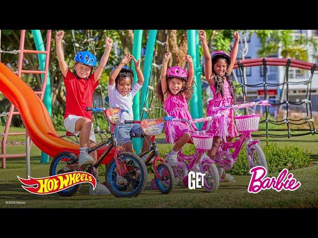 LACEYS BARBIE & HOTWHEELS BIKE & SCOOTER 