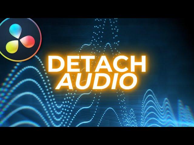 How to seperate AUDIO from VIDEO in Davinci Resolve FREE - Tips and Tricks