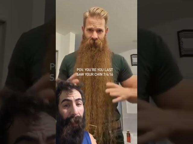 A decade of no shaving led to this