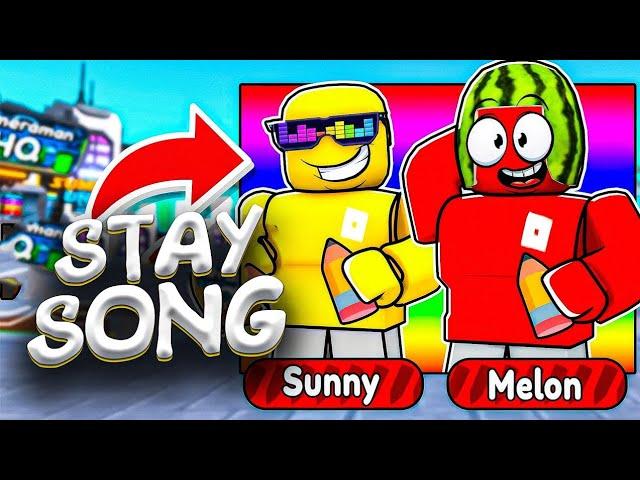 Sunny and Melon. Sing STAY (Roblox Song by DonateKingP)