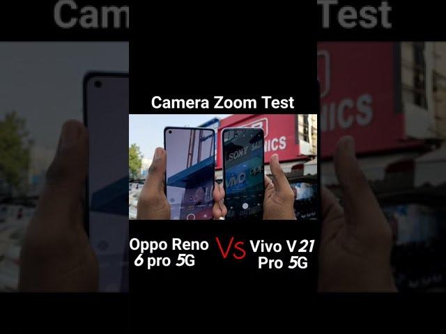 Oppo Reno 6 Pro Vs Vivo V21 Pro Camera Zoom Test #Shorts