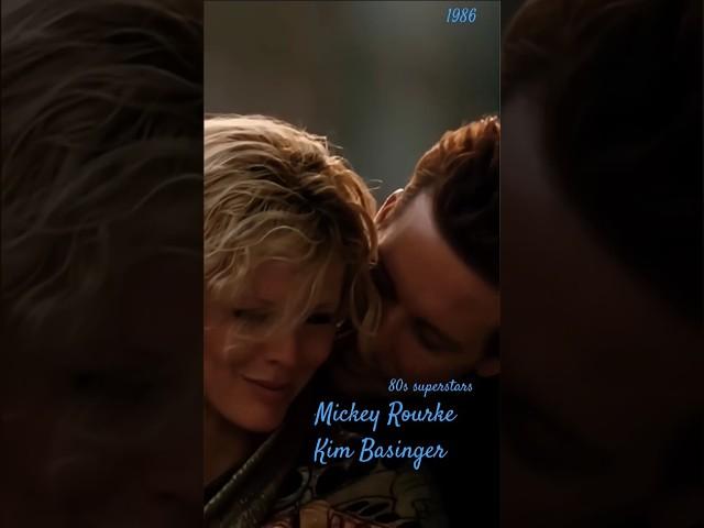 Mickey Rourke Kim Basinger 80s superstars #moviestar #mickeyrourke  #kimbasinger #80s #90s
