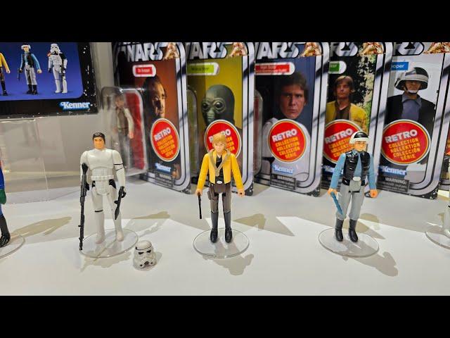 Star Wars Retro Hasbro Display at Toy Fair 2025