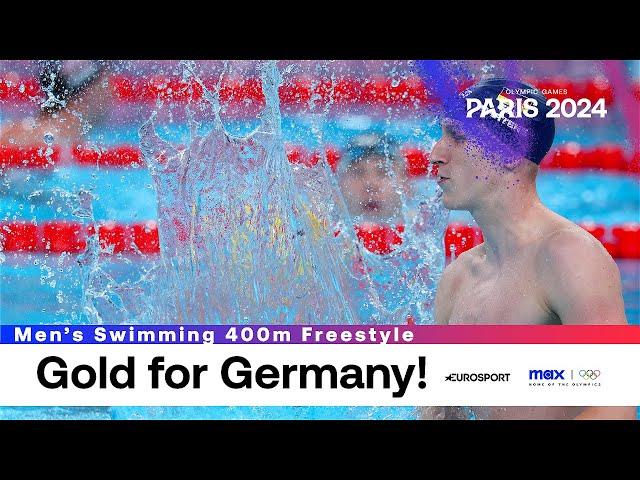 GERMANY WIN GOLD!  | Men's Swimming 400m Freestyle Highlights | Paris Olympics 2024 | #Paris2024